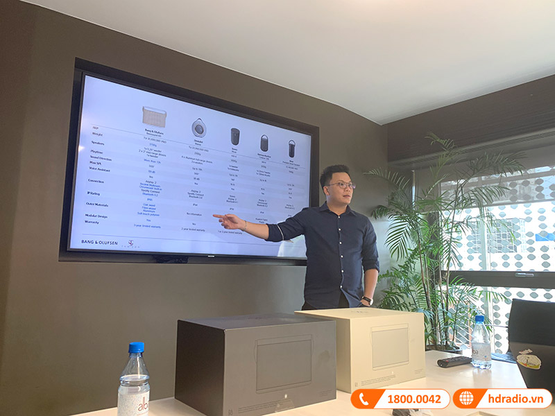HDRadio tham dự buổi training sản phẩm loa B&O Beosound A5 của hãng B&O