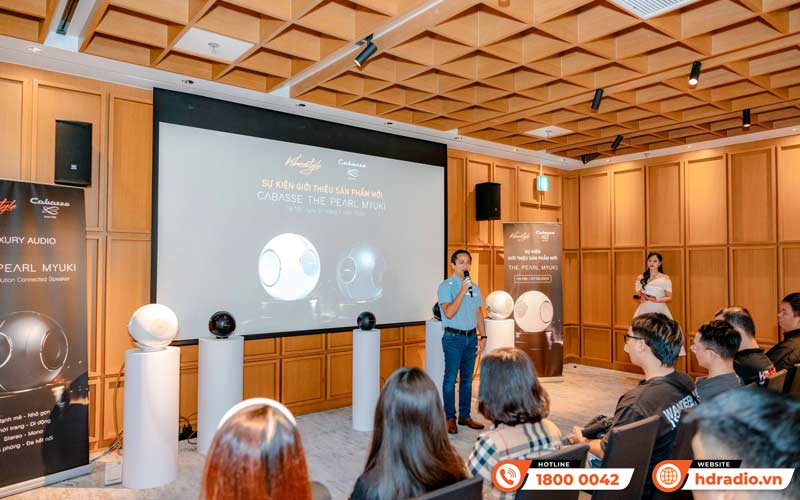 HDRadio tham dự sự kiện ra mắt sản phẩm mới Cabasse The Pearl Myuki do Vibestyle tổ chức