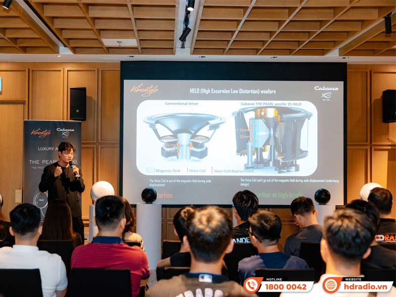 HDRadio tham dự sự kiện ra mắt sản phẩm mới Cabasse The Pearl Myuki do Vibestyle tổ chức