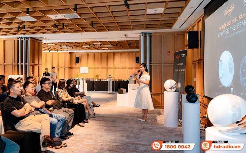 HDRadio tham dự sự kiện ra mắt sản phẩm mới Cabasse The Pearl Myuki do Vibestyle tổ chức