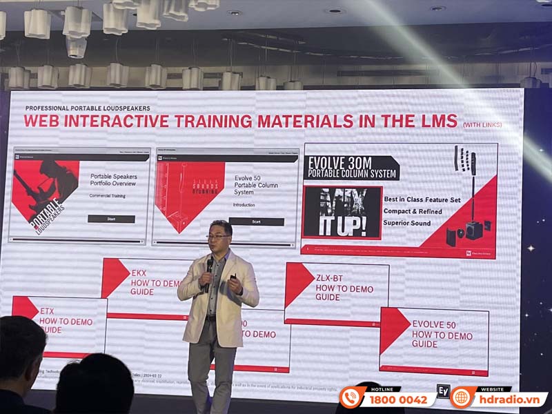 HDRadio tham dự sự kiện ra mắt Loa Electro voice Everse 12 tại Loud & Clear Roadshow 2025