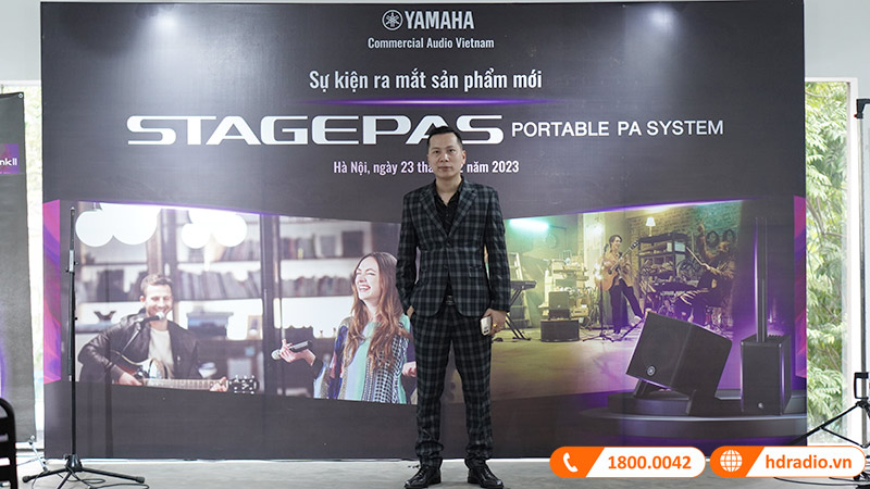 HDRadio tham dự sự kiện ra mắt sản phẩm loa Yamaha Stagepas 200 của hãng YAMAHA