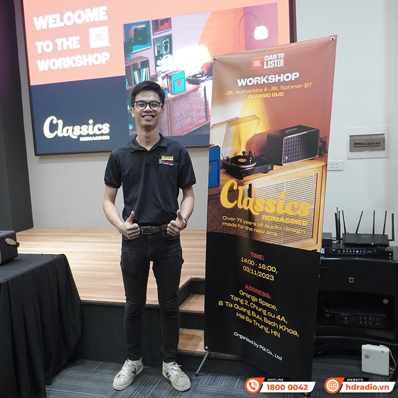 HDRadio Tham Dự Workshop Về Dòng Loa Authentics Và Đầu Đĩa Than Spinner BT Mới Nhất Của JBL HDRadio Tham Dự Workshop Về Dòng Loa Authentics Và Đầu Đĩa Than Spinner BT Mới Nhất Của JBL