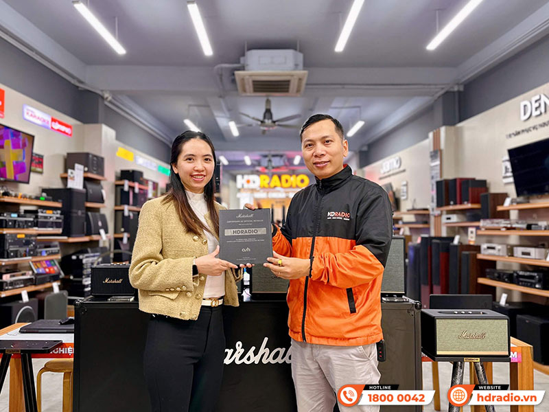 HDRadio Tiếp Tục Đón Nhận Danh Hiệu Chuỗi Cửa Hàng Bán Loa Marshall Chính Hãng Uy Tín Nhất 2025