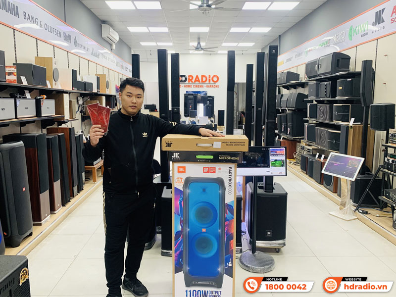 mua JBL PartyBox 1000 chính hãng đến ngay hdradio