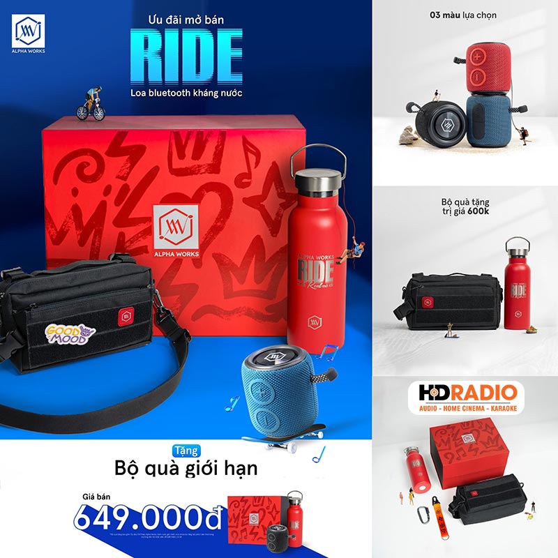 Mua Loa Alpha Works Ride Nhận Quà To - Chỉ Có Tại HDRadio Mua Loa Alpha Works Ride Nhận Quà To - Chỉ Có Tại HDRadio