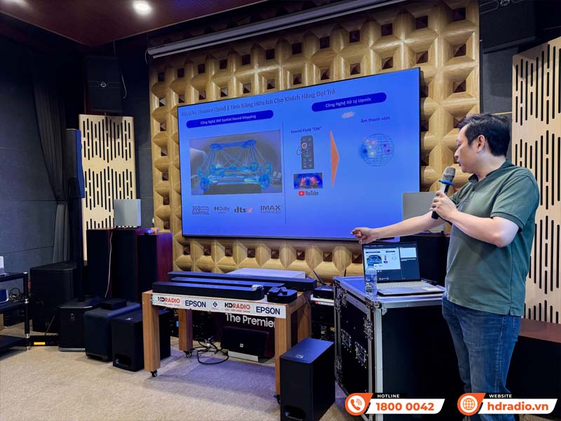 Đại diện hãng Sony training Loa Sony HT-A9M2 tại HDRadio