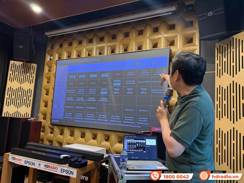 Đại diện hãng Sony training Loa Sony HT-A9M2 tại HDRadio