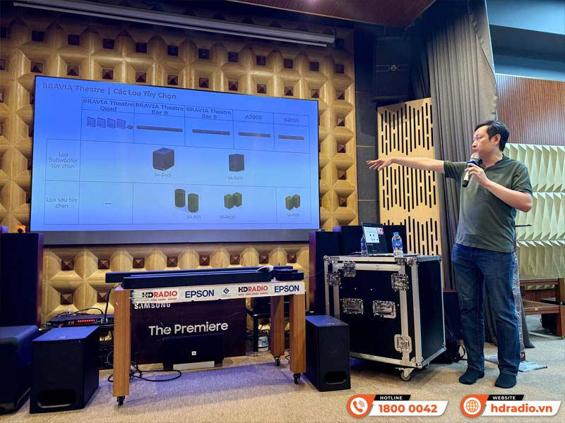 Đại diện hãng Sony training Loa Sony HT-A9M2 tại HDRadio