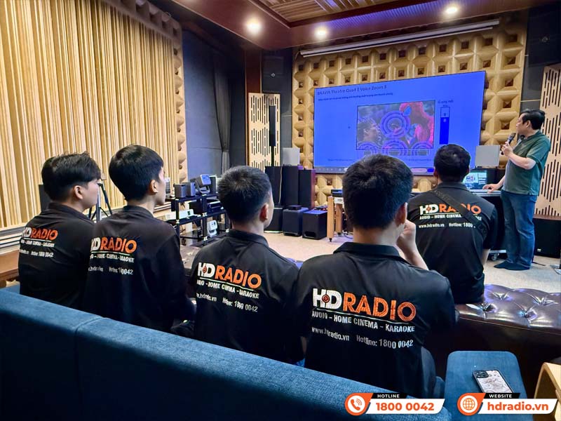 Đại diện hãng Sony training Loa Sony HT-A9M2 tại HDRadio