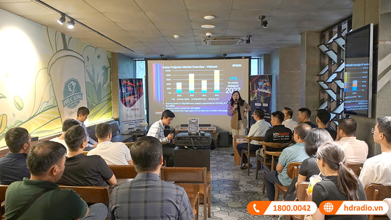 HDRadio & LOGICO & EPSON tổ chức sự kiện giới thiệu hệ thống âm thanh, trình chiếu phòng phim đẳng cấp