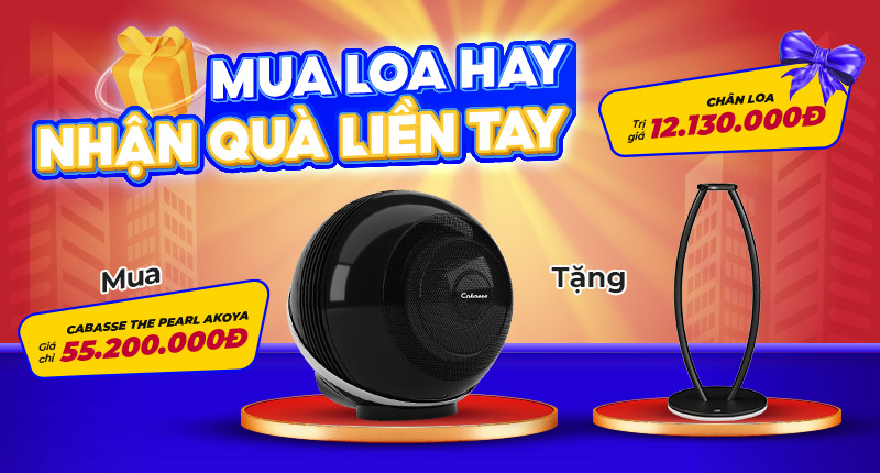 (ƯU ĐÃI SỐC) Mua Loa Cabasse The Pearl Akoya Tặng Ngay Chân Loa Akoya - Chỉ có tại HDRADIO