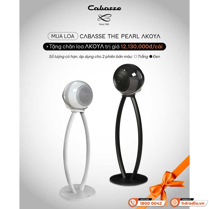 Mua Loa Cabasse The Pearl Akoya Tặng Ngay Chân Loa Cabasse The Pearl Akoya Speaker Stand Mua Loa Cabasse The Pearl Akoya Tặng Ngay Chân Loa Cabasse The Pearl Akoya Speaker Stand