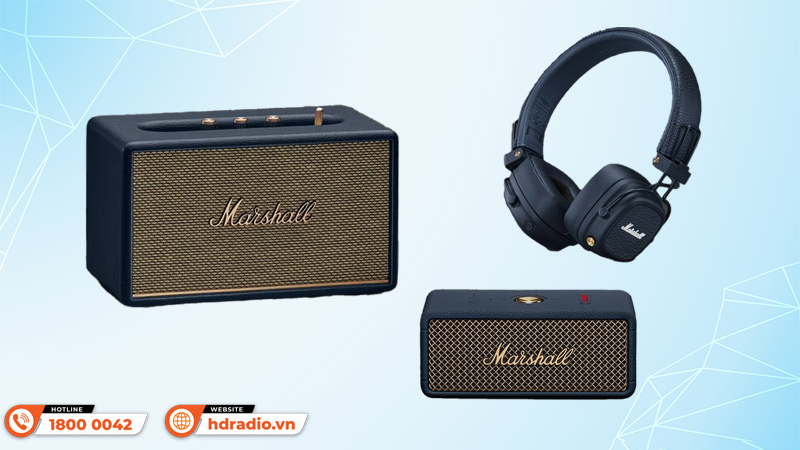 Marshall Ra Mắt Loa Và Tai Nghe Màu Midnight Blue