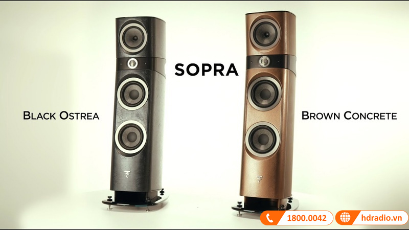 Hãng Focal ra mắt 2 phiên bản màu Black Ostrea và Brown Concrete cho mẫu loa Focal Sopra No2