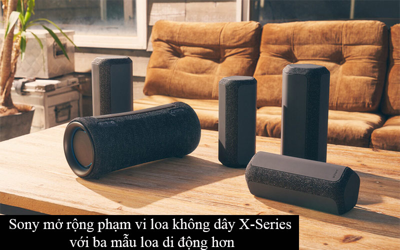 Sony ra mat bo ba loa di dong moi bo sung cho dong X-Series