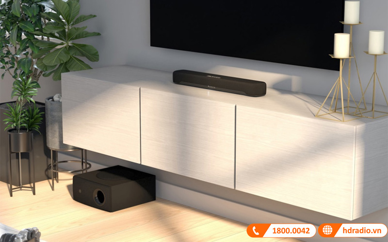 Yamaha trình làng mẫu soundbar kèm subwoofer không dây SR-C30A