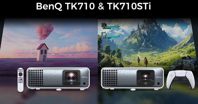 BenQ ra mắt máy chiếu chơi game 4K mới nhất mang tên TK710 và TK710STi