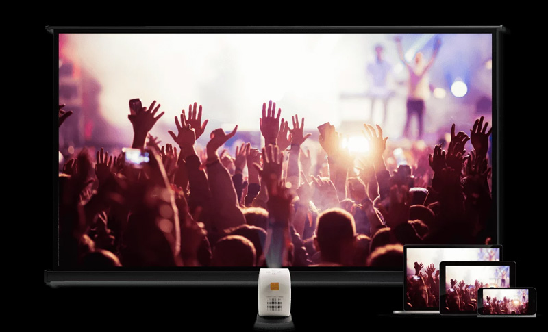 BenQ ra mat may chieu mini GV11