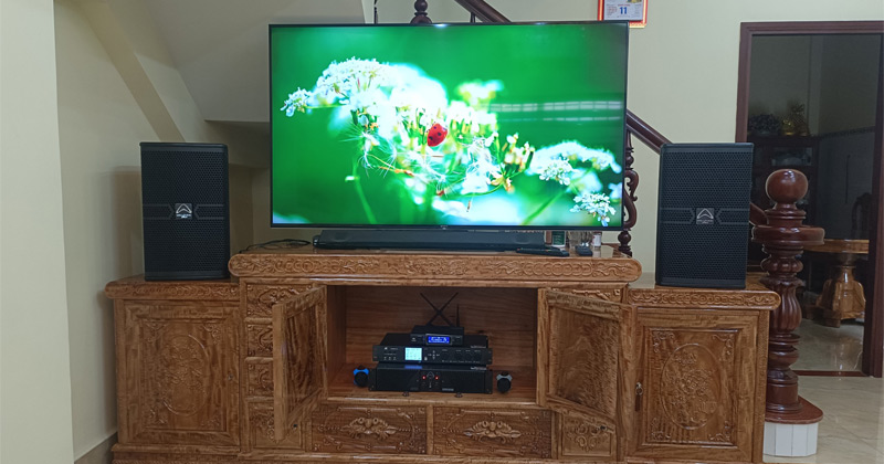 dàn karaoke gia đình chị Trang ở Gò Vấp