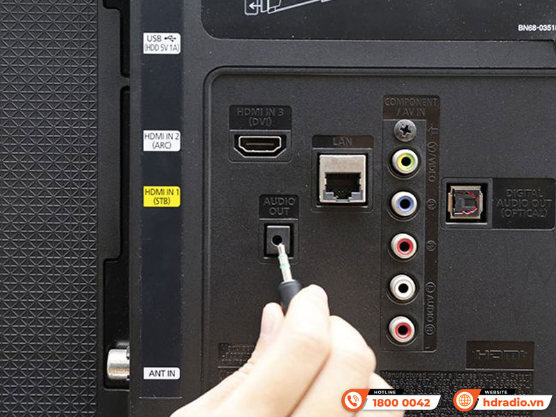 Cách kết nối loa với tivi qua jack 3.5mm