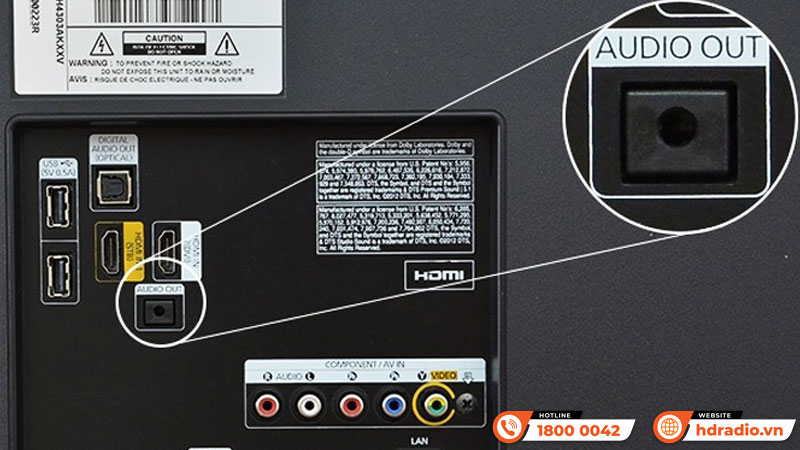 Cách kết nối loa với tivi qua jack 3.5mm