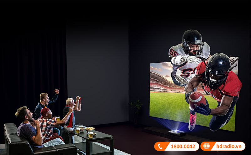 Casiris ra mat may chieu laser A6