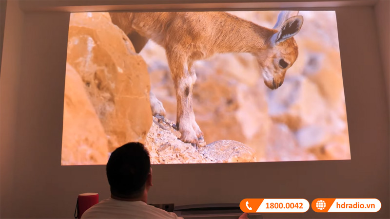 Casiris ra mat may chieu laser A6