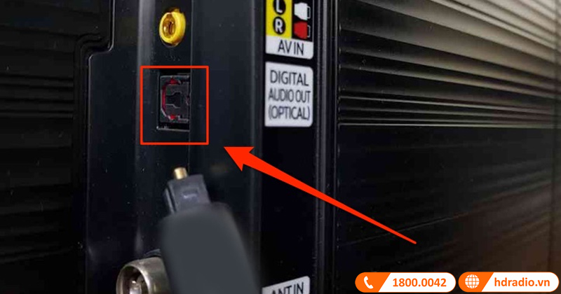 cong optical tren tivi samsung