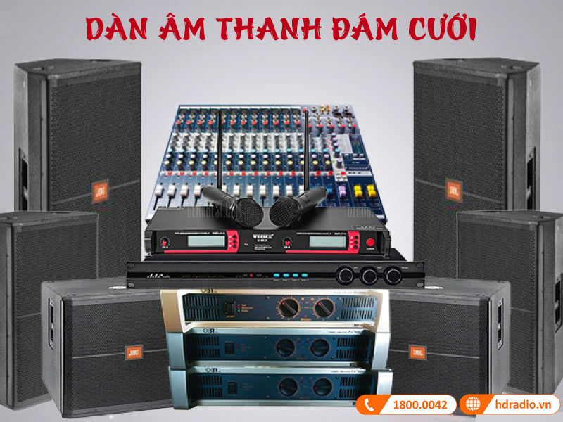 Mua dàn âm thanh đám cưới gồm những thiết bị gì