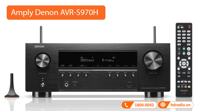 Denon Tiếp tục giới thiệu loạt sản phẩm AV Receivers mới 2022 với 3 mẫu sản phẩm: Denon AVR-S570BT, Denon AVR-S580BT, Denon AVR-S970H
