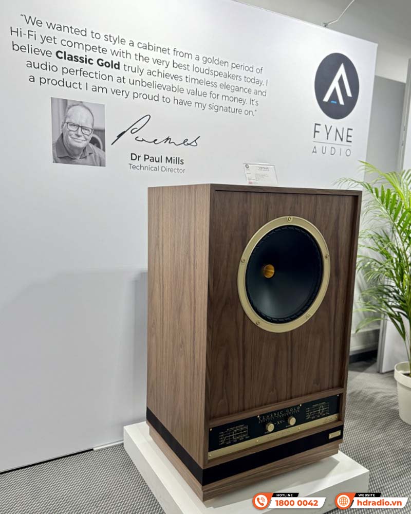 Fyne Audio ra mắt dòng Loa Vintage Classic Gold SP Series Mới