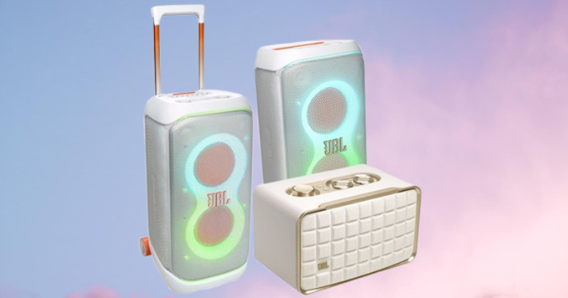 Hãng JBL ra mắt phiên bản màu trắng cho Loa Partybox 320, Club 120 và Authentics 200