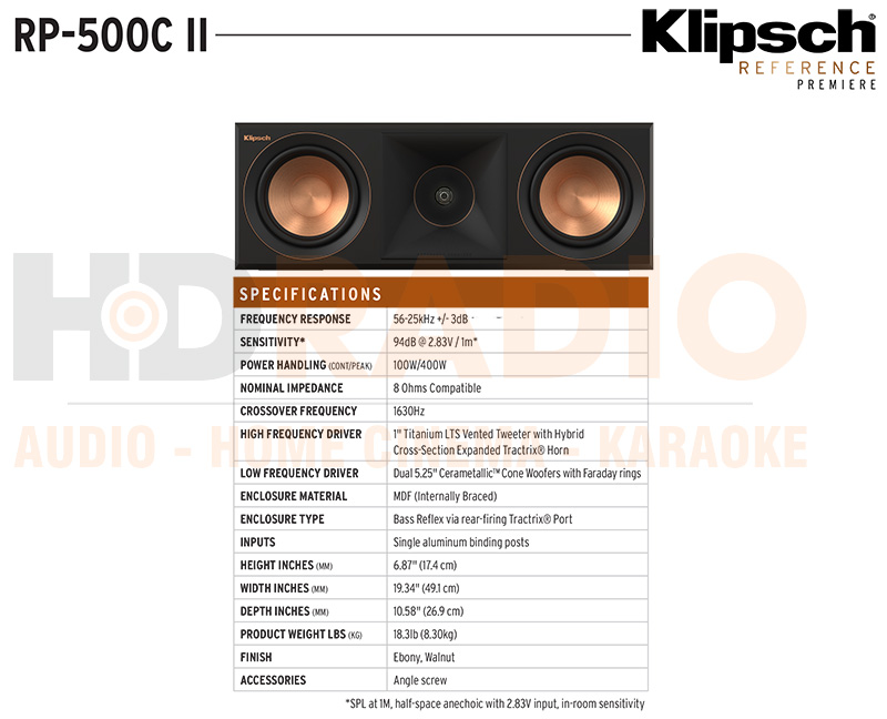 Loa Klipsch RP-500C II