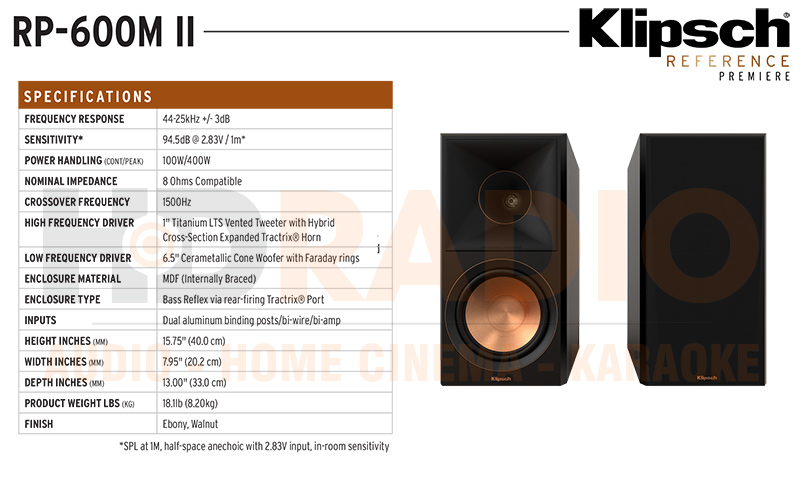 Loa Klipsch RP-600M II