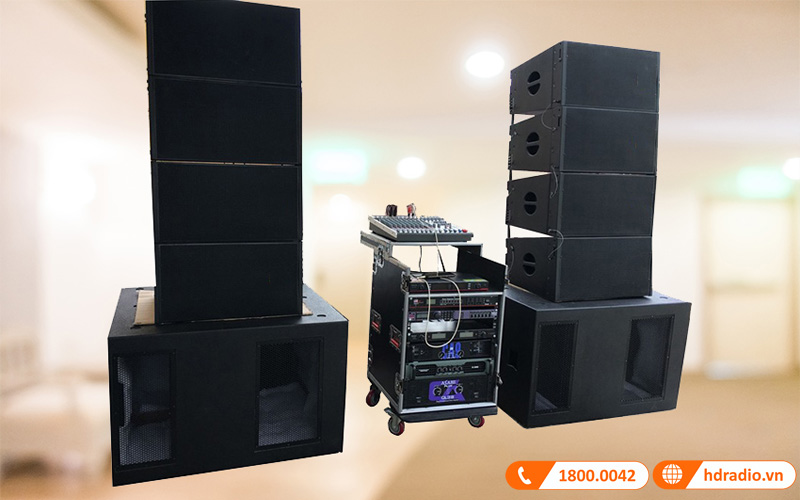 Loa line array và bài toán về âm thanh trong nhà thi đấu thể thao