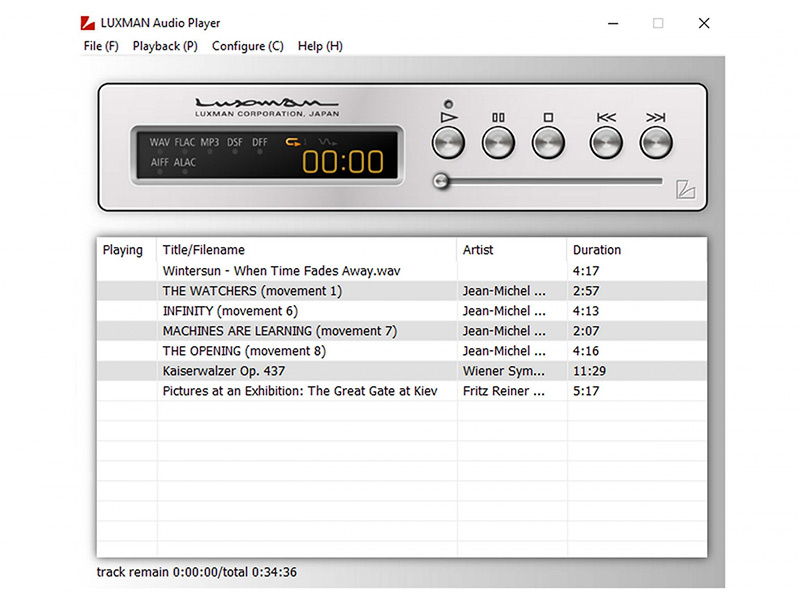 Phan mem LUXMAN Audio Player