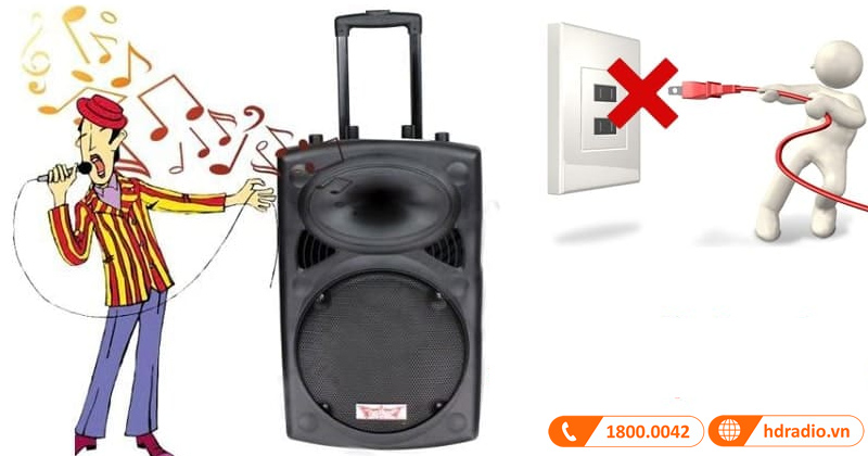 Micro không kết nối được với loa kéo