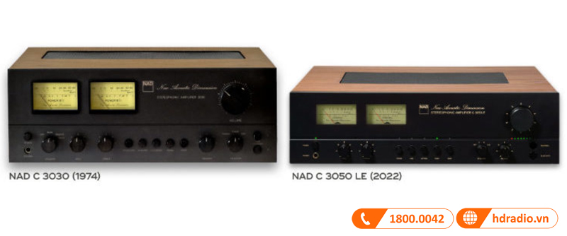 NAD ra mat amply C 3050 LE ky niem 50 nam