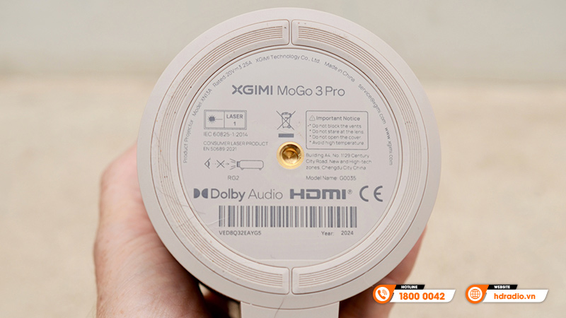 cac thong so o mat day may chieu xgimi mogo 3 pro