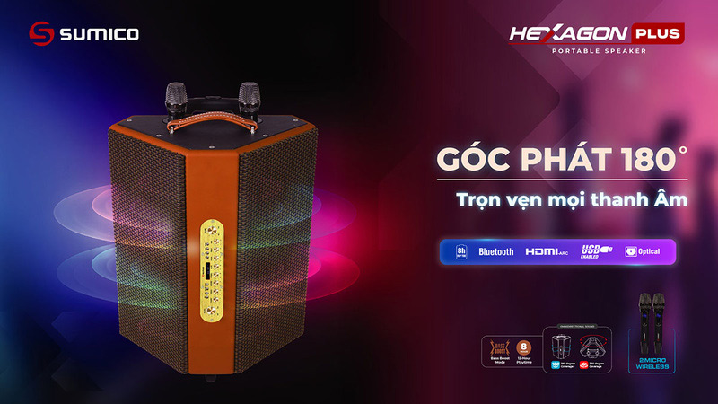 Sumico ra mắt loa kéo karaoke Hexagon Plus