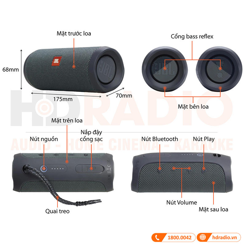 tính năng nổi bật của loa JBL Flip Essential 2