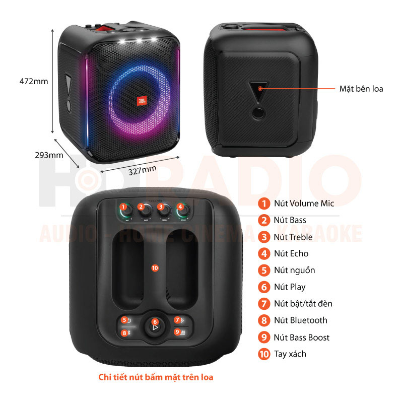 tính năng nổi bật của loa JBL PartyBox Encore