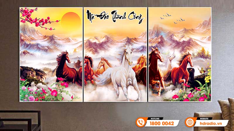 Tặng tranh phong thủy treo tường ngày tết