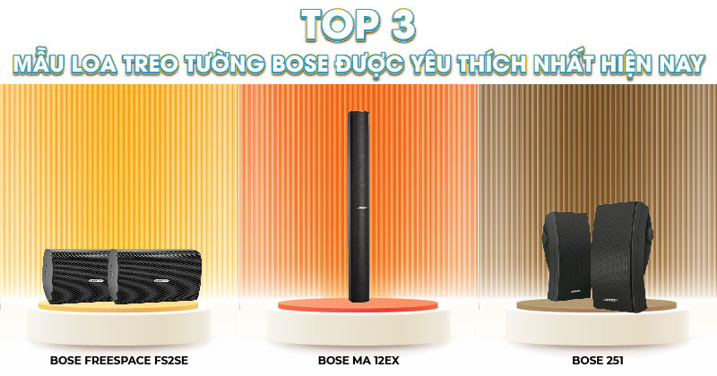TOP 3 Mẫu Loa treo tường Bose được yêu thích nhất hiện nay!