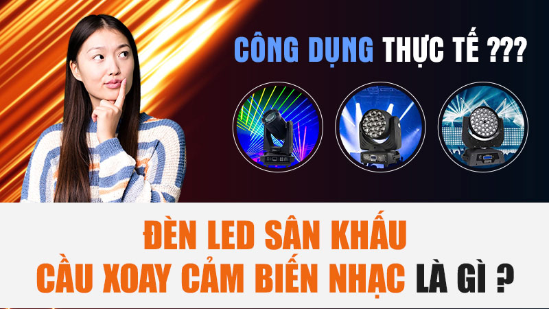 Đèn Led Sân Khấu Cầu Xoay Cảm Biến Nhạc