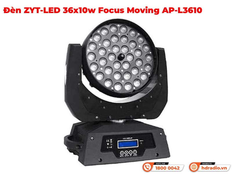 Đèn ZYT-LED 36x10w Focus Moving AP-L3610 