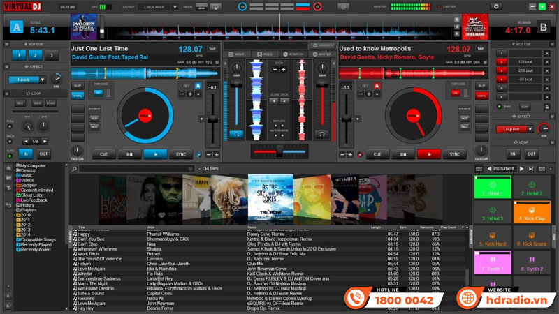 Hướng dẫn cách mix nhạc trên Virtual DJ