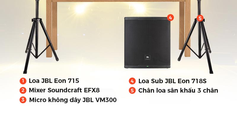 Dàn Âm Thanh Sân Khấu Biểu Diễn Karaoke Acoustic SK01
