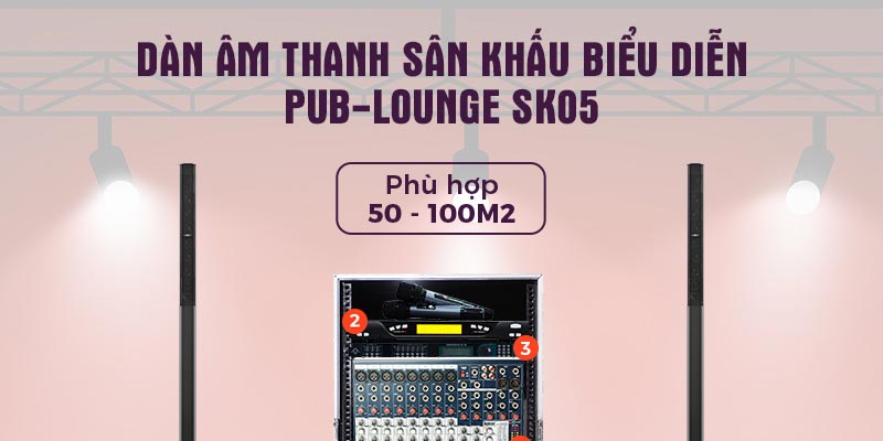 Dàn Âm Thanh Sân Khấu Biểu Diễn Karaoke PUB-LOUNGE SK05